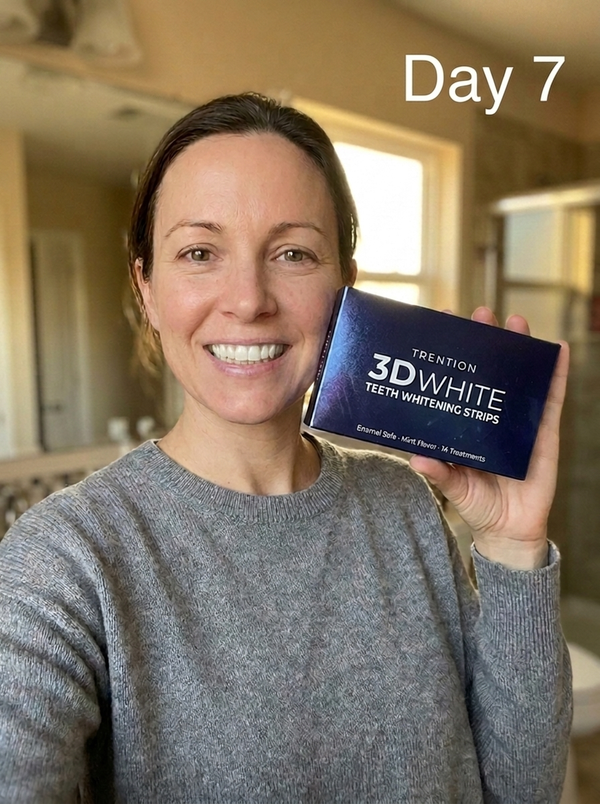 Day 7 whitening progress